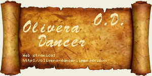 Olivera Dancer vizit kartica